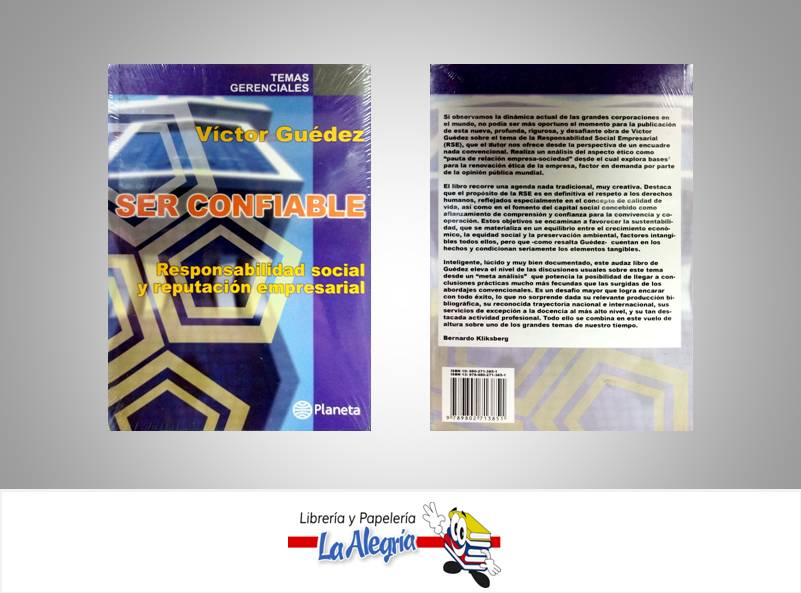 SER CONFIABLE  TEMATICA NEGOCIOS Y GERENCIA AUTOR VICTOR GUEDEZ EDITORIAL PLANETA