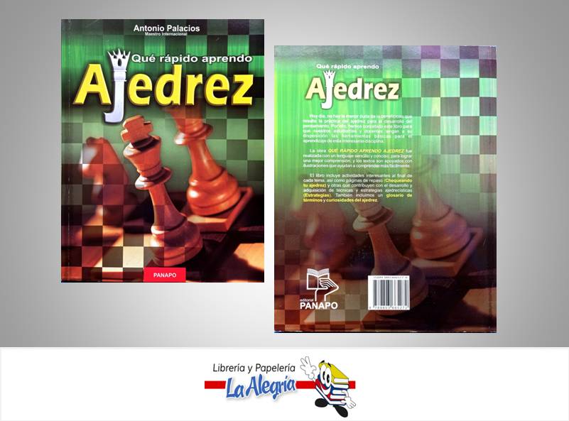 QUE RAPIDO APRENDO AJEDREZ  TEMATICA EDUCACION AUTOR PALACIOS ANTONIO EDITORIAL PANAPO