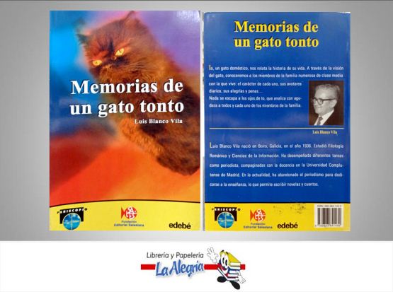 MEMORIAS DE UN GATO TONTO  TEMATICA CUENTOS AUTOR LUIS BLANCO VILA EDITORIAL FUNDACION SALESIANA0