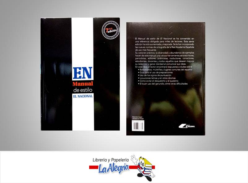 MANUAL DE ESTILO TEMATICA MANUALES EDITORIAL EL NACIONAL