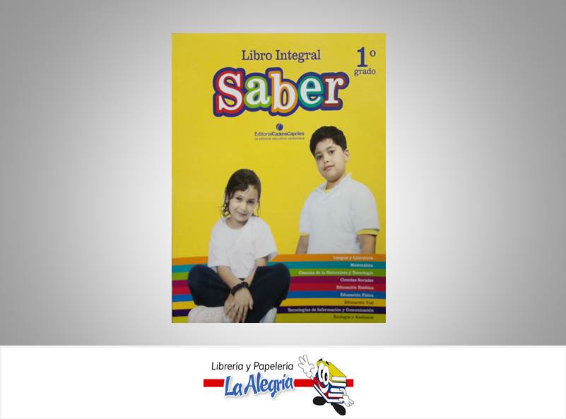 LIBRO INTEGRAL SABER 1  TEMATICA EDUCACION AUTOR EDITORIAL SABER