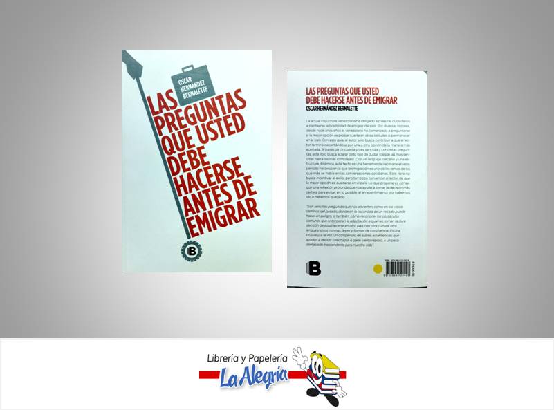 LAS PREGUNTAS QUE USTED DEBE HACERSE ANT  TEMATICA AUTOAYUDA AUTOR HERNANDEZ BERNALETTE, OSC EDITORIAL GRUPO ZETA