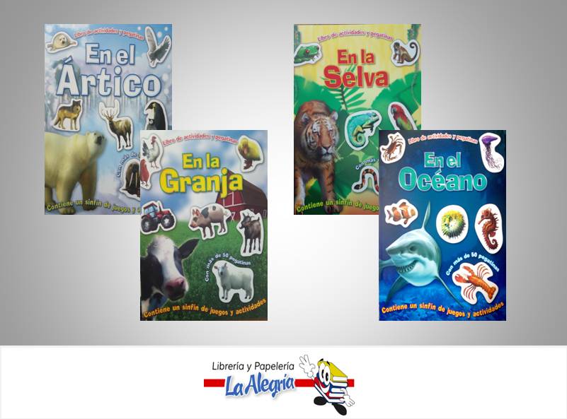 COLECCION ANIMALES DEL MUNDO 4 TIT  TEMATICA INFANTIL   EDITORIAL EDICIONES SICOBEN, C.A.