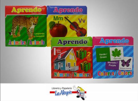 COLECCION APRENDO ESPANOL INGLES 4 TITUL  TEMATICA INFANTIL   EDITORIAL SICOBEN
