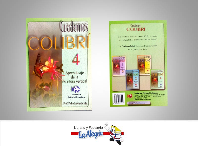 CUADERNO COLIBRI 4  TEMATICA EDUCACION AUTOR IZQUIERDO, PEDRO EDITORIAL SALESIANA