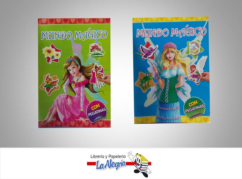 COLECCION MUNDO MAGICO (4 TITULOS)  TEMATICA INFANTIL   EDITORIAL EDICIONES SICOBEN, C.A.