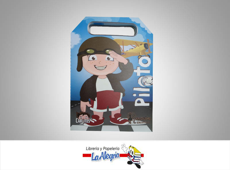 CARLITOS EL PILOTO PEGATINAS/COLOREAR  TEMATICA INFANTIL   EDITORIAL KAROLING CHANTILLY