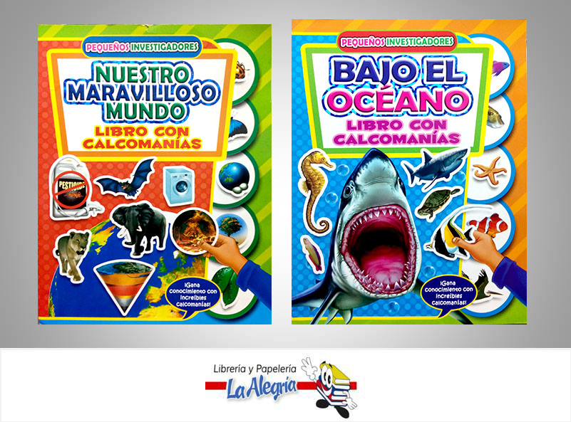 COLECCION PEQUEÑOS INVESTIGADORES 4 TITULOS  TEMATICA INFANTIL MARCA SICOBEN