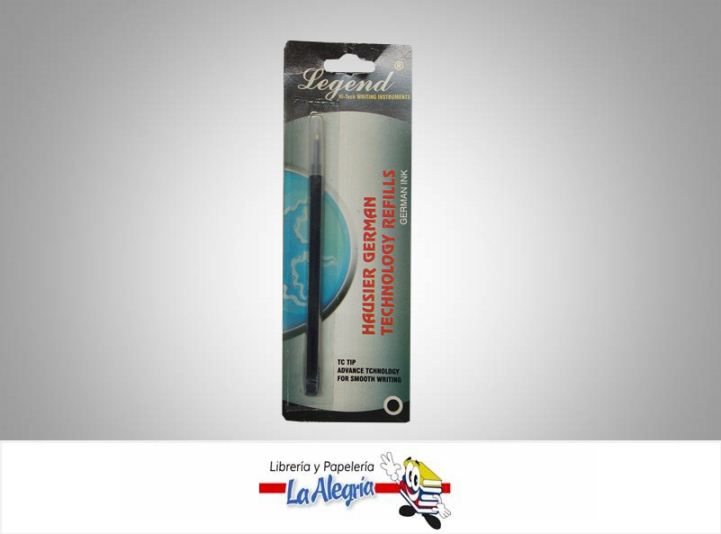 REPUESTO GENERICO BOLIGRAFO NEGRO MARCA LEGENT   