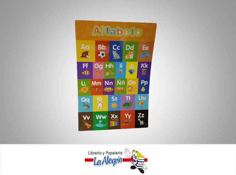 AFICHE EDUCATIVO ALFABETO 42X28CM MARCA S/M