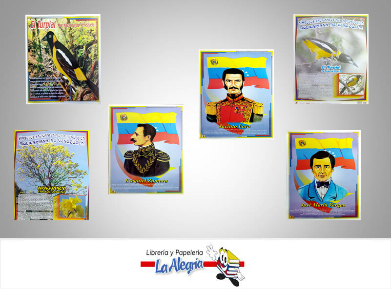 AFICHE ESCOLAR 1/4P VARIADO UND MARCA S/M   