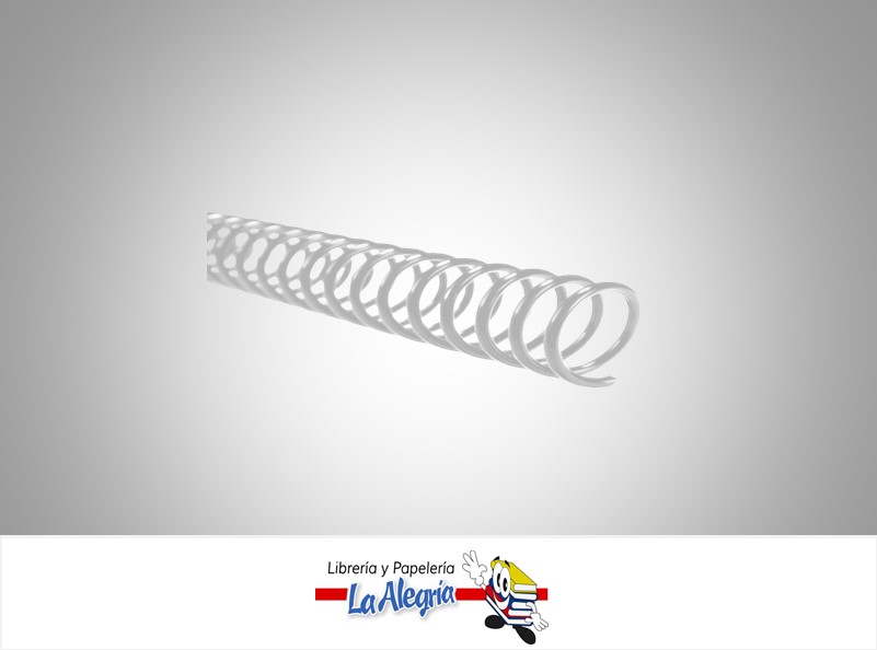 ESPIRAL CONTINUO 22 MM TRANSPARENTE MARCA S/M   