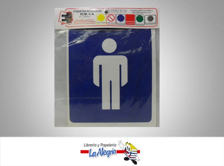 SENAL BAÑO CABALLERO 20,5X17CM MARCA ETINCA