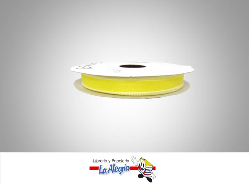 CINTA ORGANZA 13MM AMARILLO XMETRO MARCA S/M   
