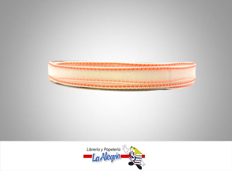 CINTA ORGANZA 13MM NARANJA XMETRO MARCA S/M   