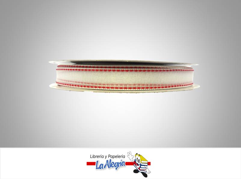 CINTA ORGANZA 13MM ROJO CEREZA XMETRO MARCA S/M   