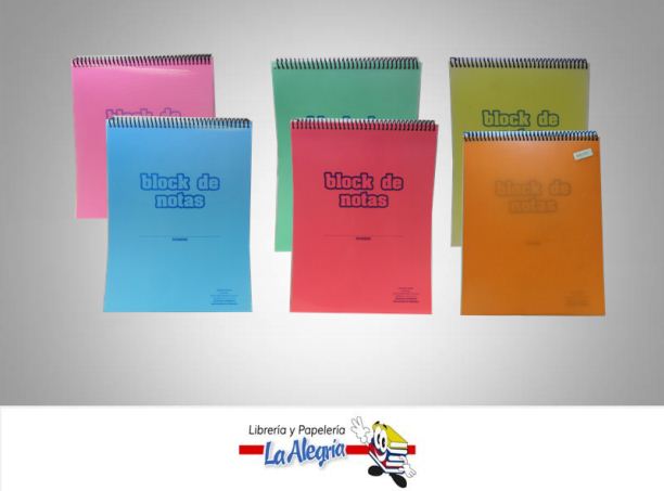 BLOCK NOTAS C/ESPIRAL 80H BLANCO CARTA MARCA S/M   