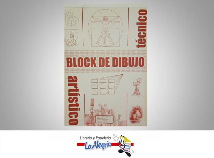 BLOCK BOND D/DIBUJO 64,5X45CM 40H MARCA CHRISPIERR   