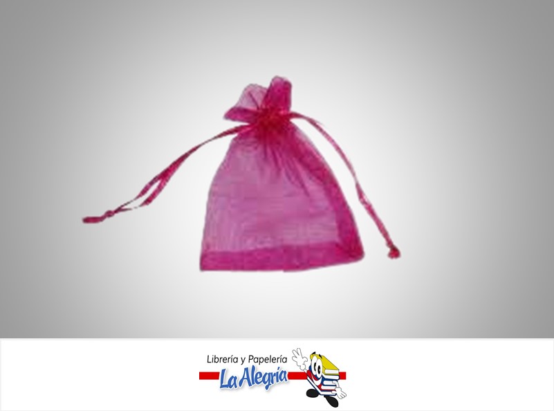 BOLSA DE REGALO ORGANZA 18X12,5CM FUCSIA UND MARCA POINTER