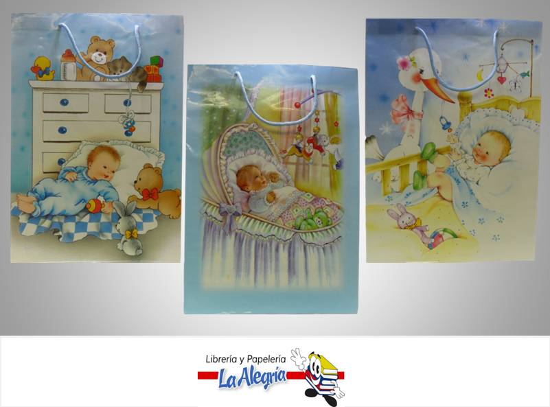 BOLSA DE REGALO 38X27 BEBE MARCA S/M   