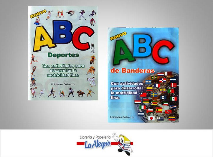 CARTILLA ABC DEPORTE Y BANDERA  TEMATICA EDUCACION   EDITORIAL DELIA