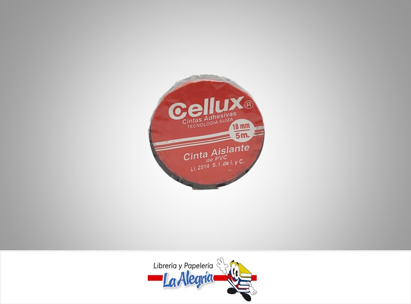 TEIPE NEGRO 3/4'' X 5M MARCA CELLUX   