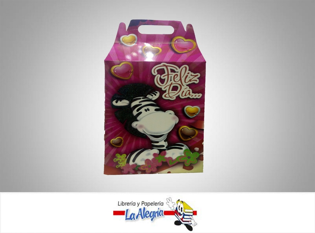 CAJA DE REGALO 19X27X5X12 CM FELIZ DIA U MARCA S/M   
