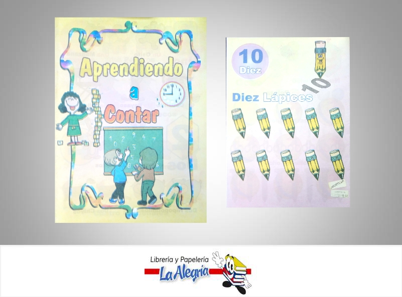 CARTILLA APRENDIENDO A CONTAR  TEMATICA EDUCACION    