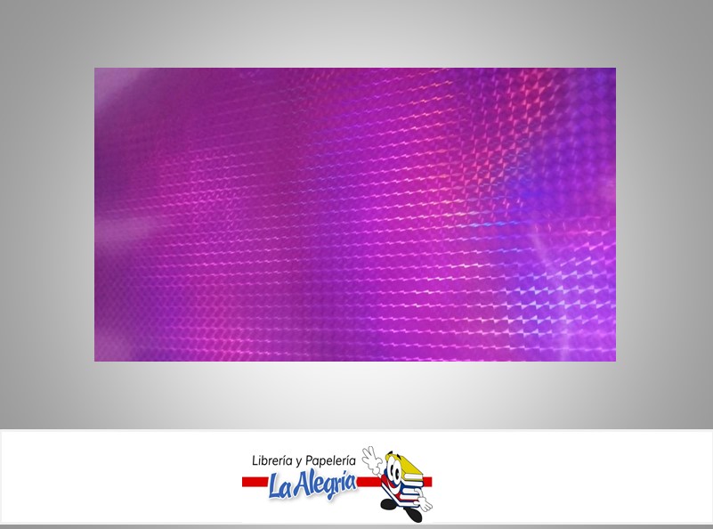 CARTULINA DOBLE FAZ HOLOGRAFICA 50X70CM MAGENTA UND 230GR MARCA S/M
