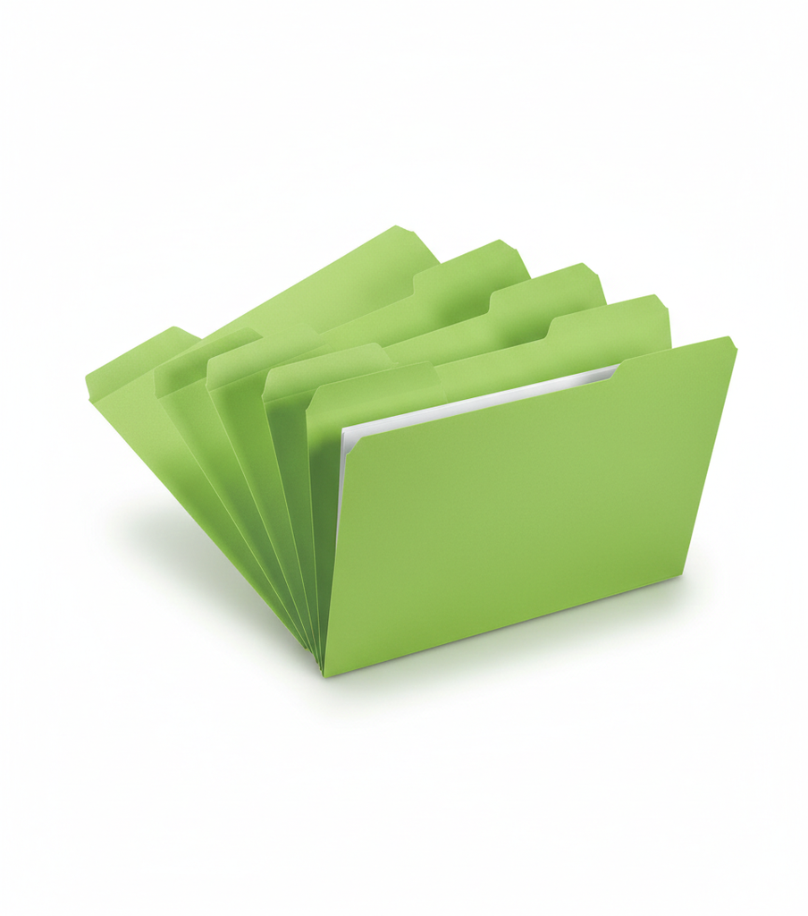 CARPETA MANILA CARTA VERDE UND S/M