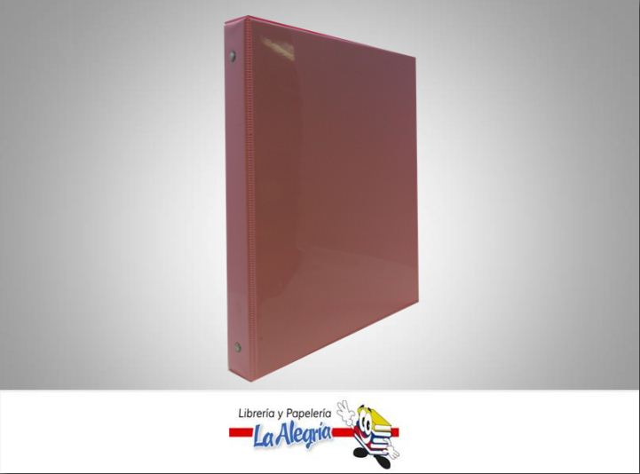 CARPETA 3 AROS 1 CARTA ROSADO MARCA SM   