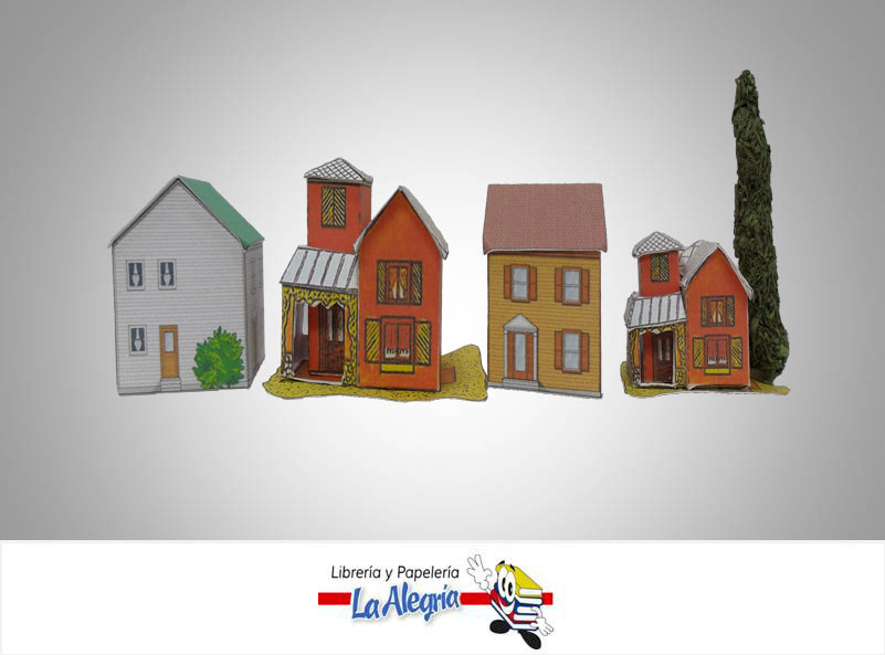 CASA P/MAQUETA SURTIDO ESC 1:100 UND MARCA DISEÑOS EN BLANCO   