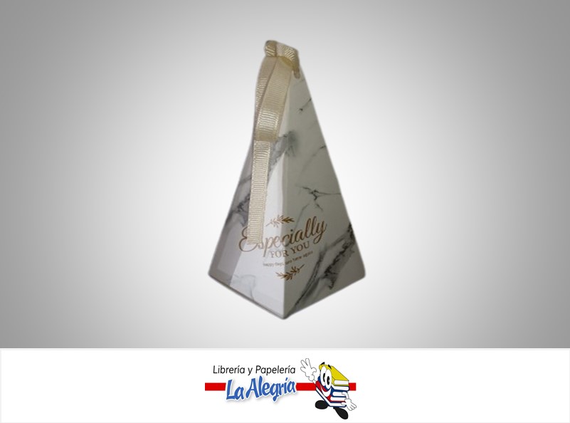 CAJA CARTON TRIANGULO 14X6X6BLANCA UND MARCA BLINDAC   