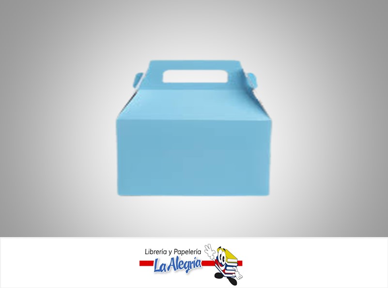 CAJA CARTON 16X9,5 CM FELIZ AZUL BEBE UN MARCA PINTARETA   