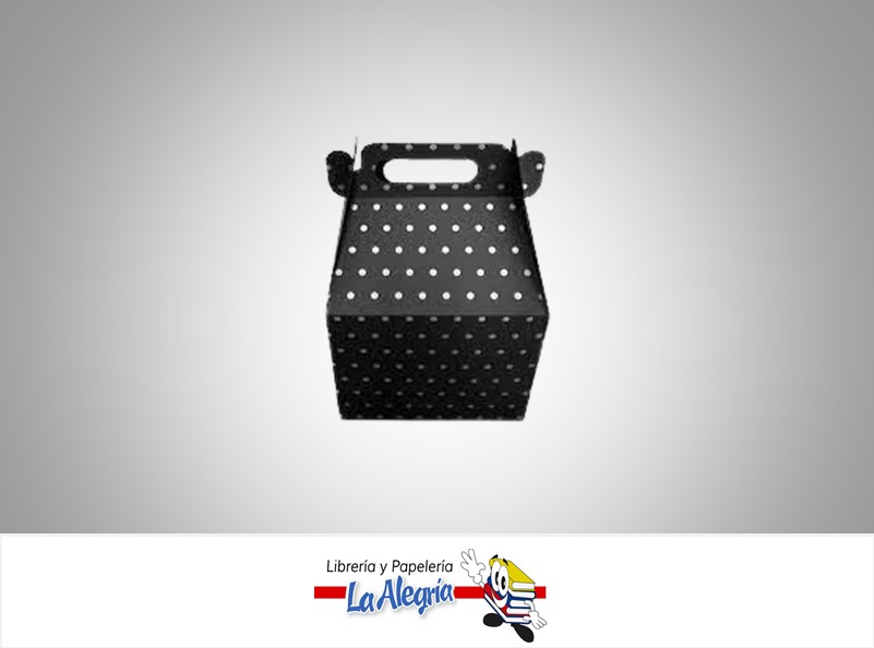CAJA CARTON 5X8.5 CM FELIZ NEGRA/PUNTO U MARCA BLINDAC   