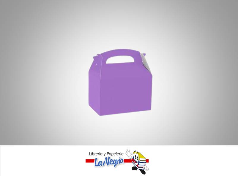 CAJA CARTON 16X9,5 CM FELIZ MORADO UND MARCA BLINDAC   