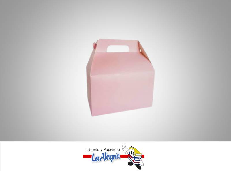 CAJA CARTON 16X9,5 CM FELIZ ROSADO UND MARCA BLINDAC   
