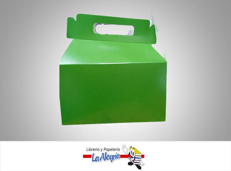 CAJA CARTON 16X9,5 CM FELIZ VERDE NAV UND S/M