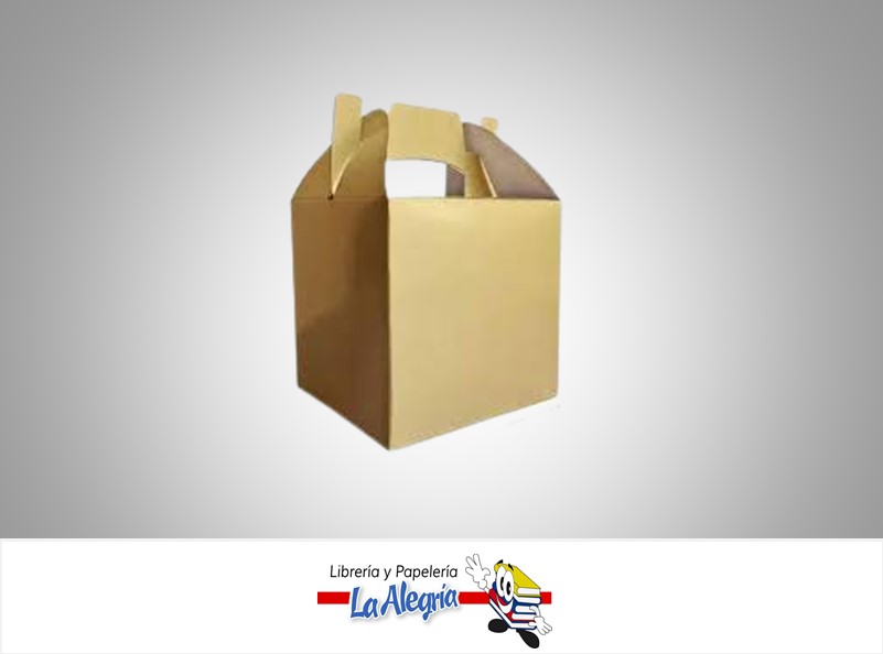 CAJA CARTON 16X9,5 CM FELIZ DORADO UND MARCA BLINDAC   