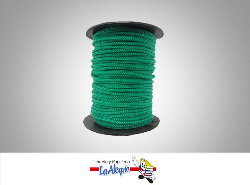 CORDON DE SEDA 3MM VERDE XMETRO MARCA S/M   