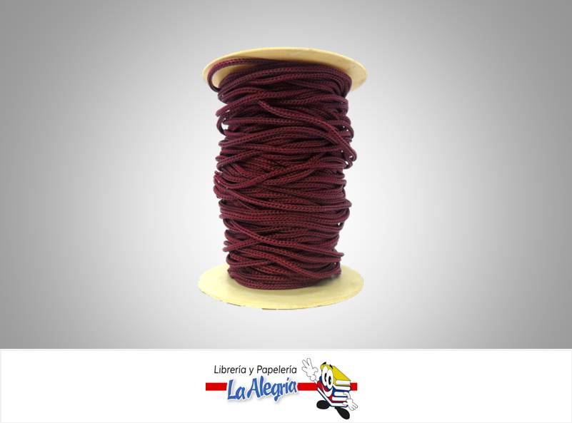 CORDON DE SEDA 3MM VINOTINTO XMETRO MARCA S/M   