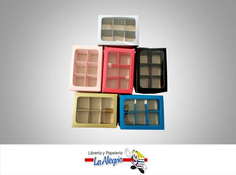 CAJA DULCE CON VENTANA 2.5X9X13 CM COLOR U MARCA S/M