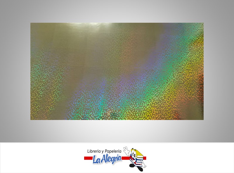 CARTULINA DOBLE FAZ HOLOGRAFICA 50X70CM ORO LUNARES 230GR MARCA S/M