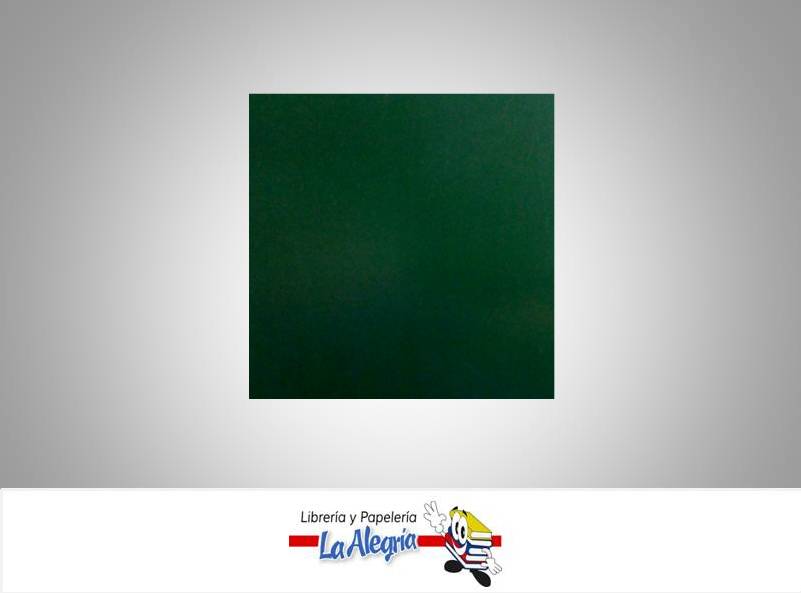 CARTULINA DOBLE FAZ 66X48CM VERDE OSCURO UND 273GR MARCA S/M   