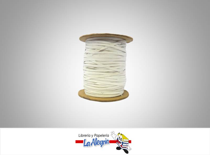 CINTA ELASTICA 4MM BLANCO XMETRO MARCA S/M   