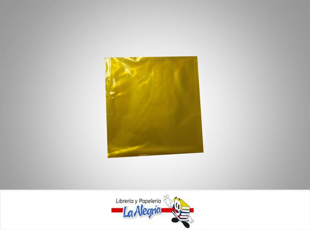 PAPEL CELOFAN 70X100 CM AMARILLO PLIEGO MARCA S/M