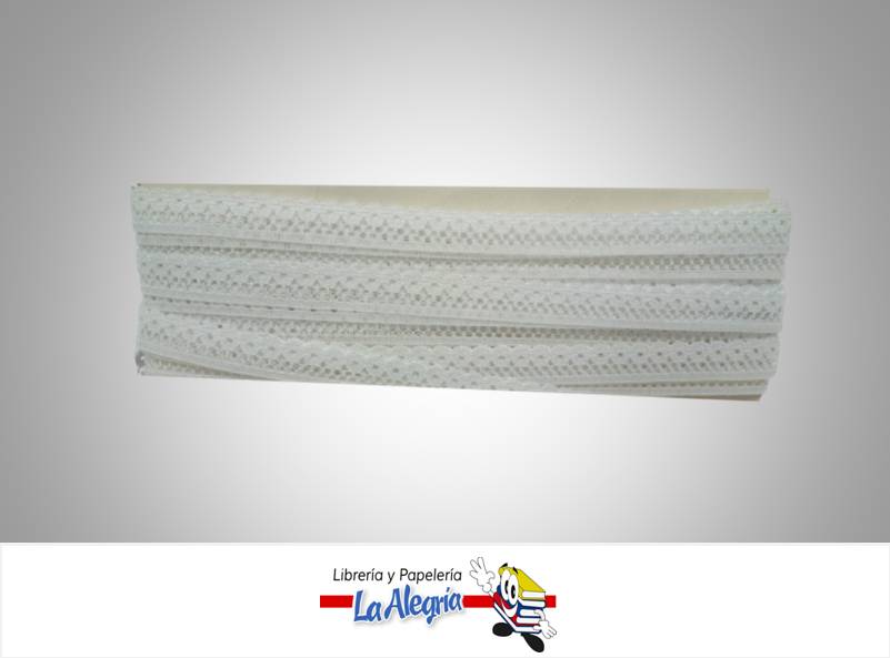 CINTA ENCAJE 12MM BLANCO XMETRO MARCA S/M   