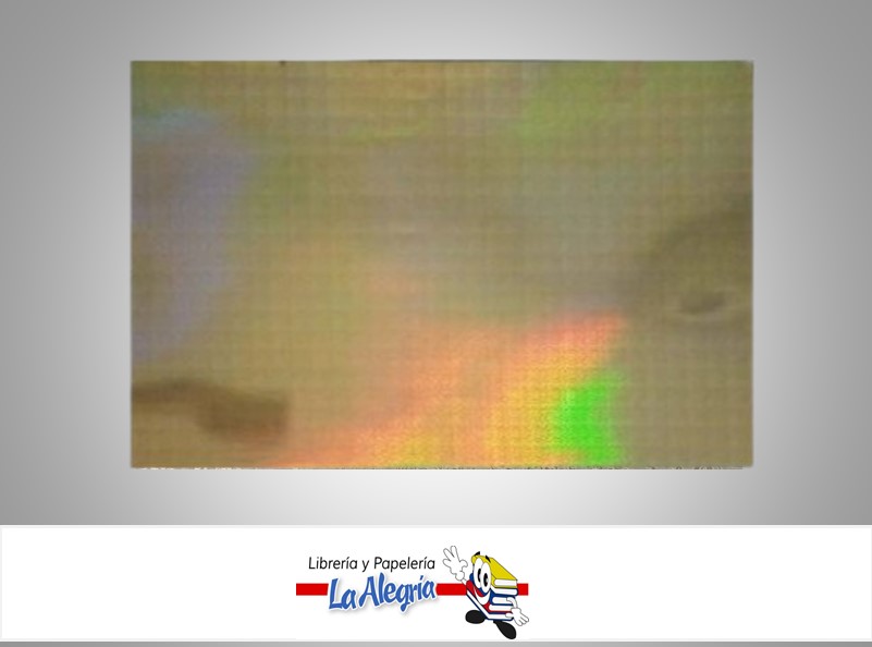 CARTULINA MICRO ESCARCHADA ESTAMPADA 50X70CM CUADROS DORADO UND MARCA S/M