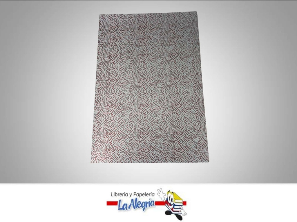 CARTULINA MICRO ESCARCHADA ESTAMPADA 50X70CM RAYAS GRANATE UND MARCA S/M