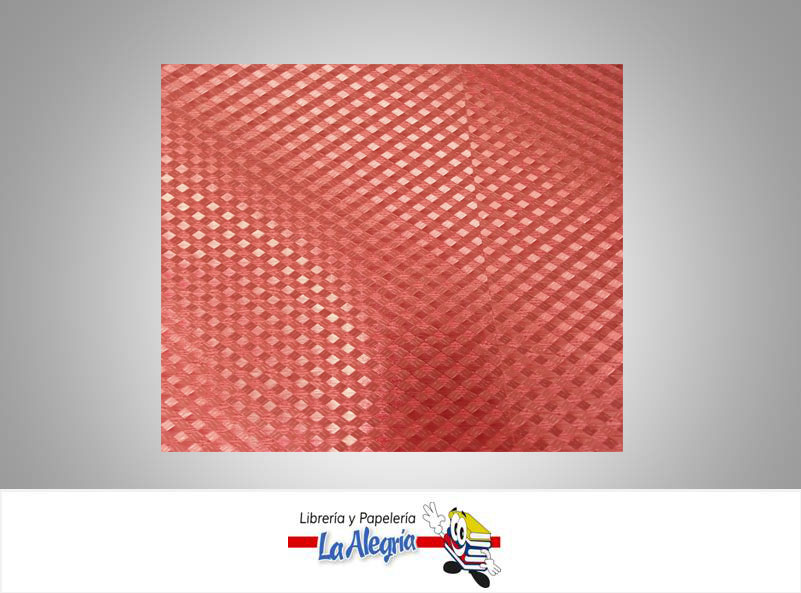 CARTULINA MICRO ESCARCHADA TRAMADO ROJO UND MARCA S/M
